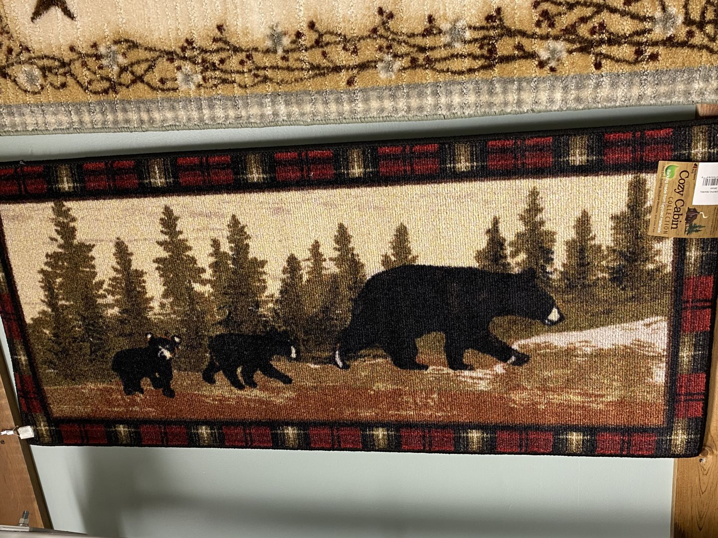 Mayberry Rugs Rubber Backed Mat Cozy Cabin Following Mama