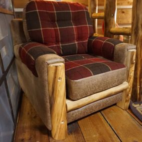 Rustic Log Furniture - Mountain Comfort Chair