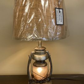 Crestview Collections - CIAUP530 - Table Lamp - Burlap Shade