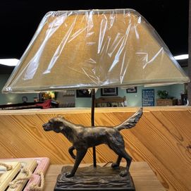 Vintage Direct - L7082AZGS - Hunting Dog Table Lamp