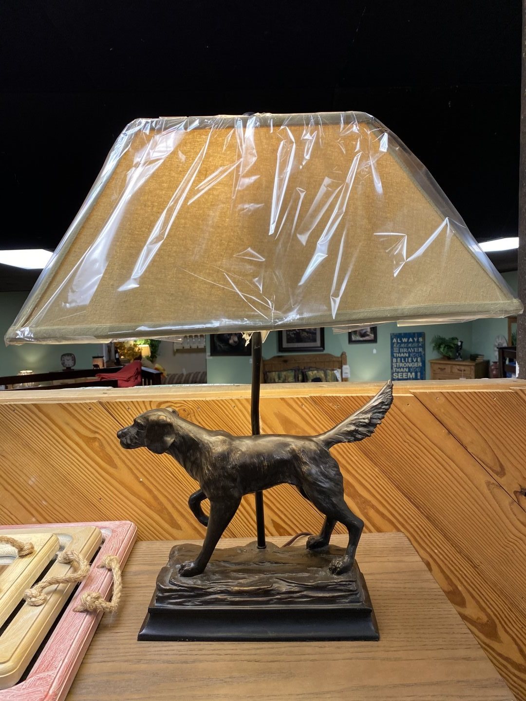 Vintage Direct - L7082AZGS - Hunting Dog Table Lamp