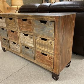 IFD - 965CONS - Antique Collection - Multi Drawer Console