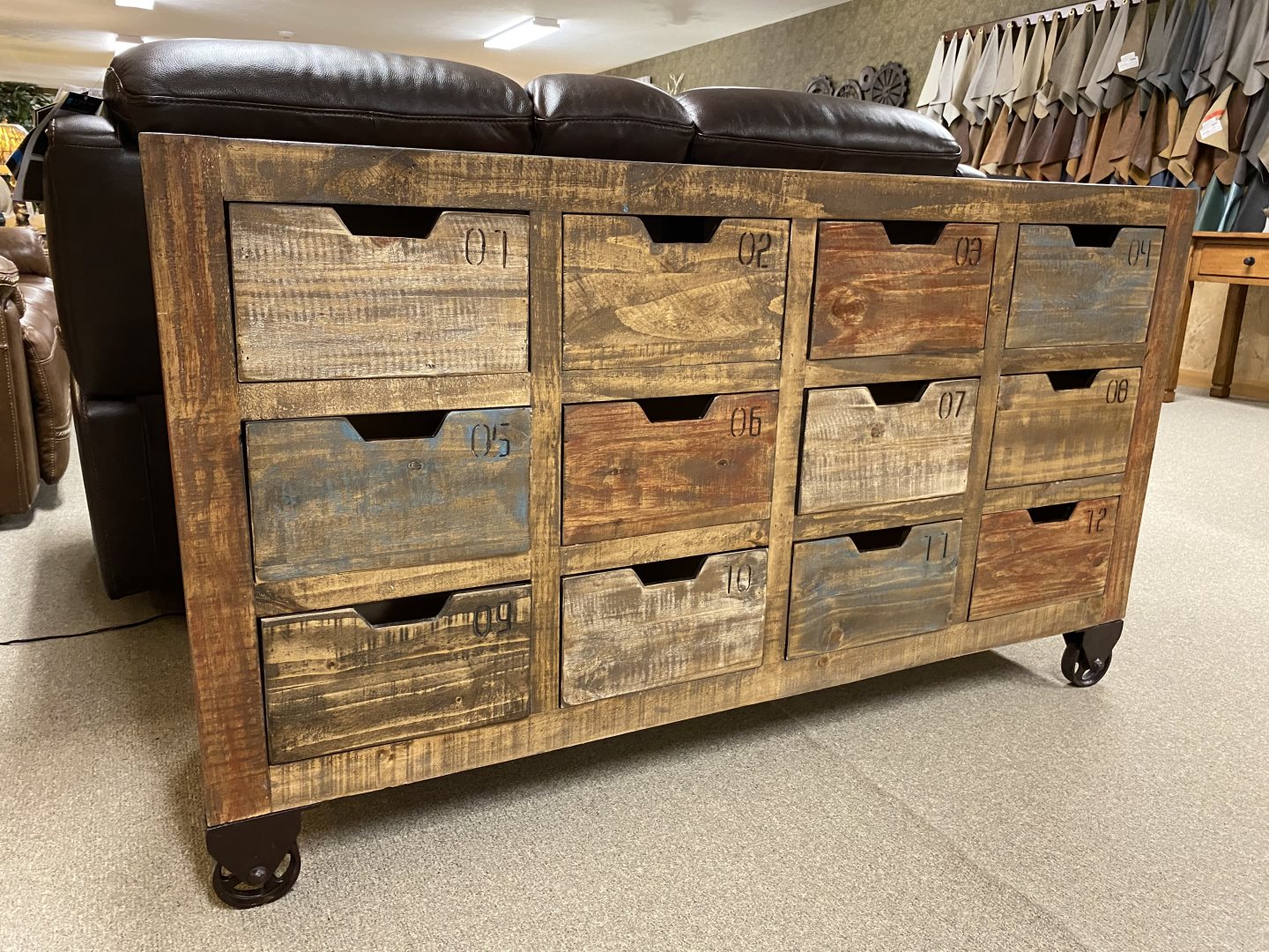 IFD - 965CONS - Antique Collection - Multi Drawer Console