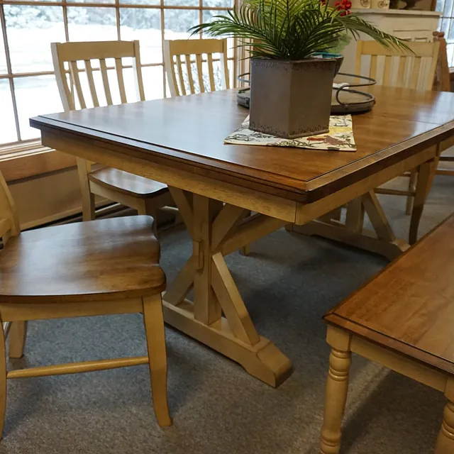Winners Only - Quails Run Collection - X-Brace Trestle Table