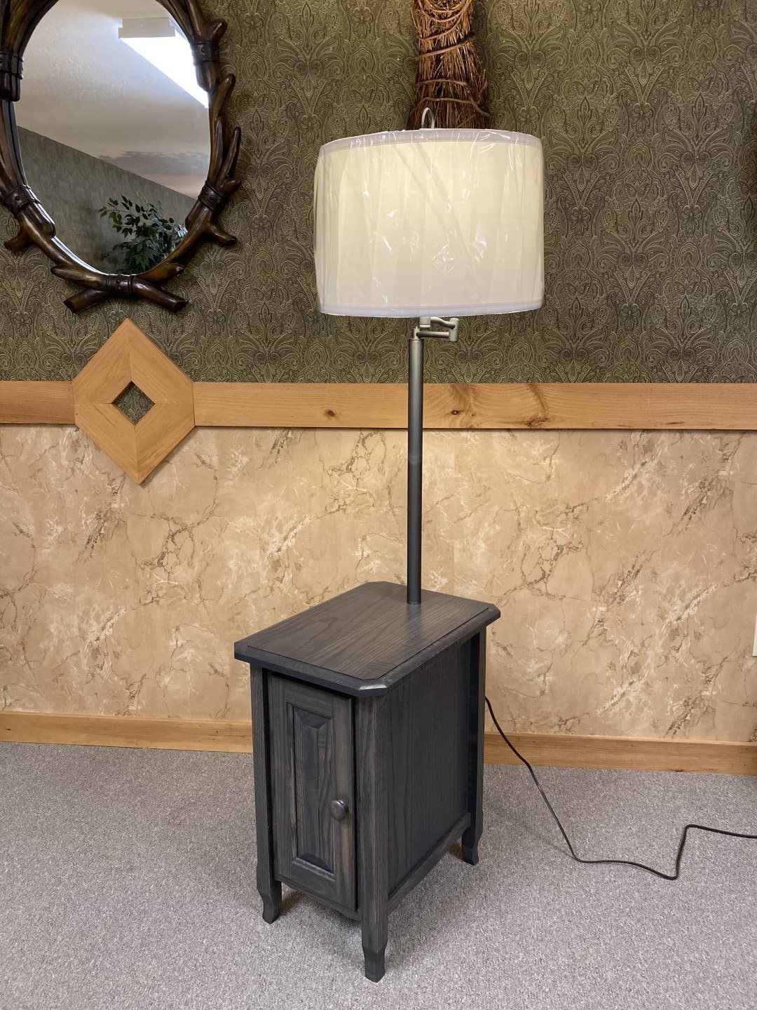 Medallion -SBS6006DWH - Chairside Table & Lamp