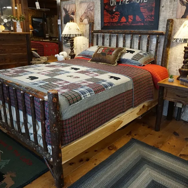 Brage - Amish - Mission Hickory Bed