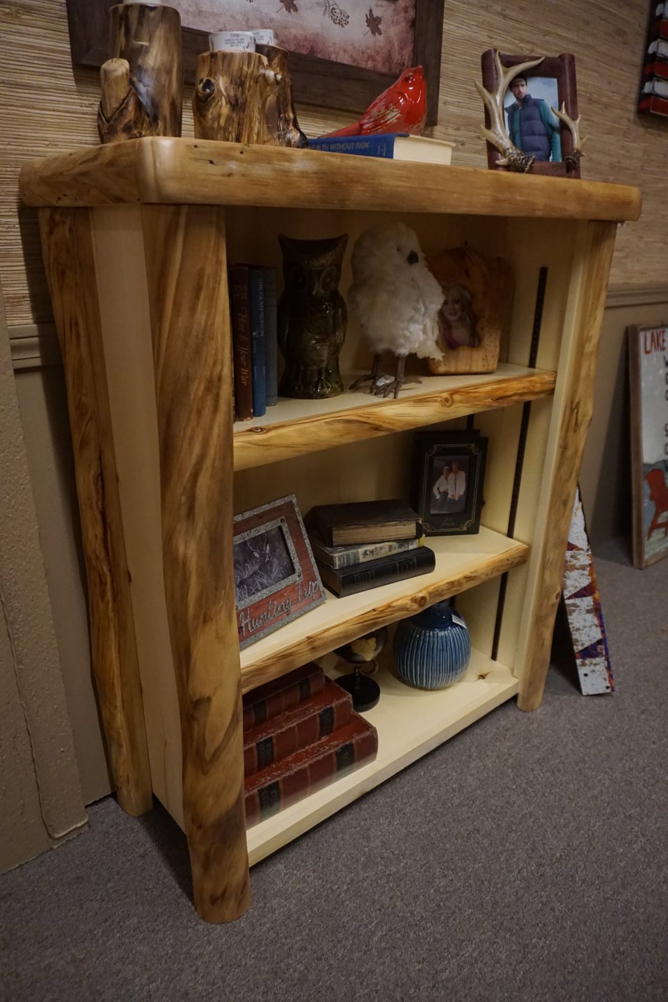 Rustic Log Furniture - Medium Bookcase