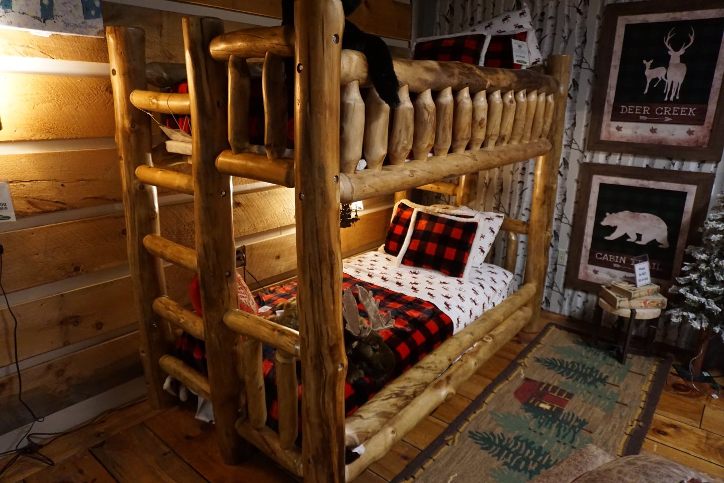 Rustic Log Furniture Aspen Bunkbed